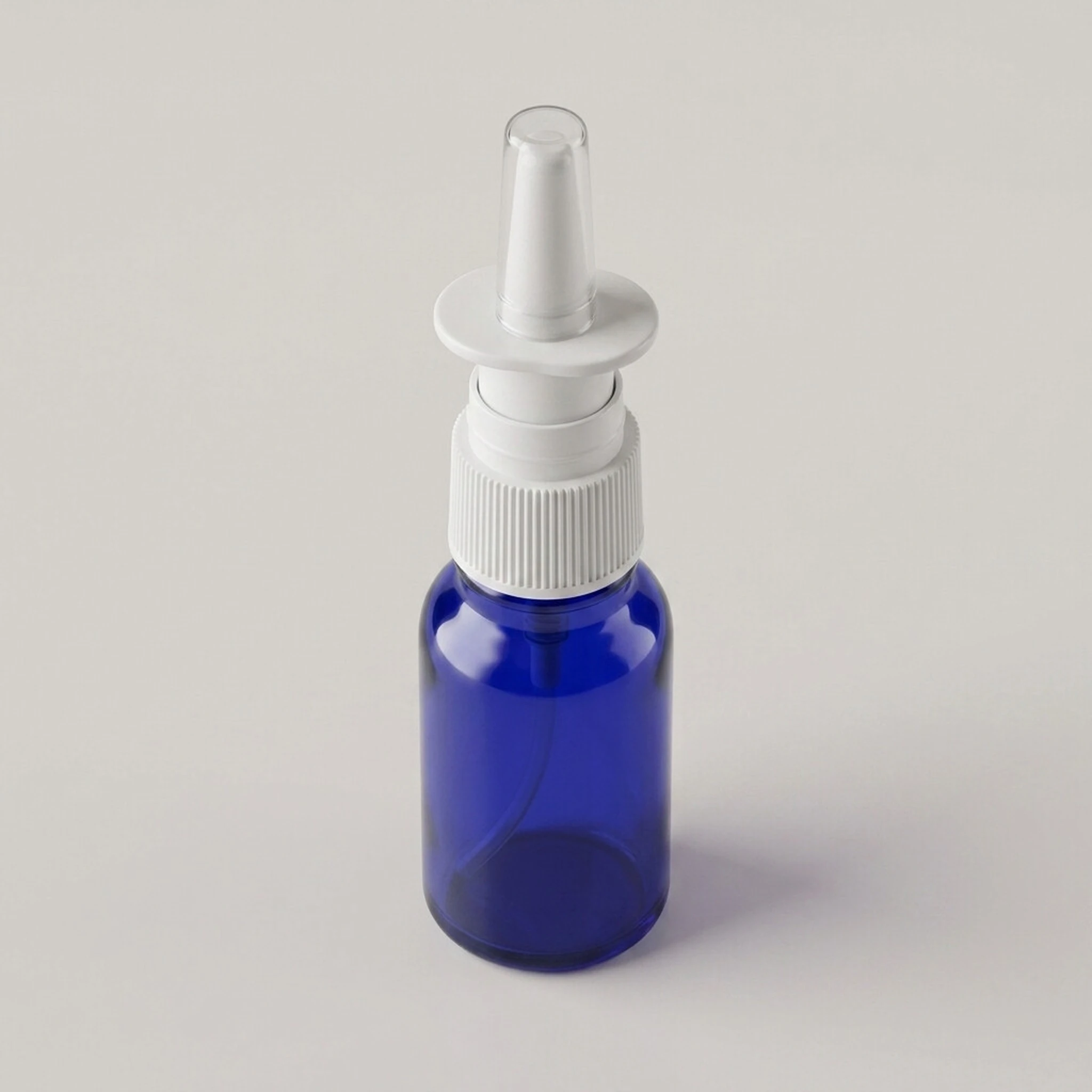 Nasal Spray Bottle 10ml · cobalt blue glass - Image 2