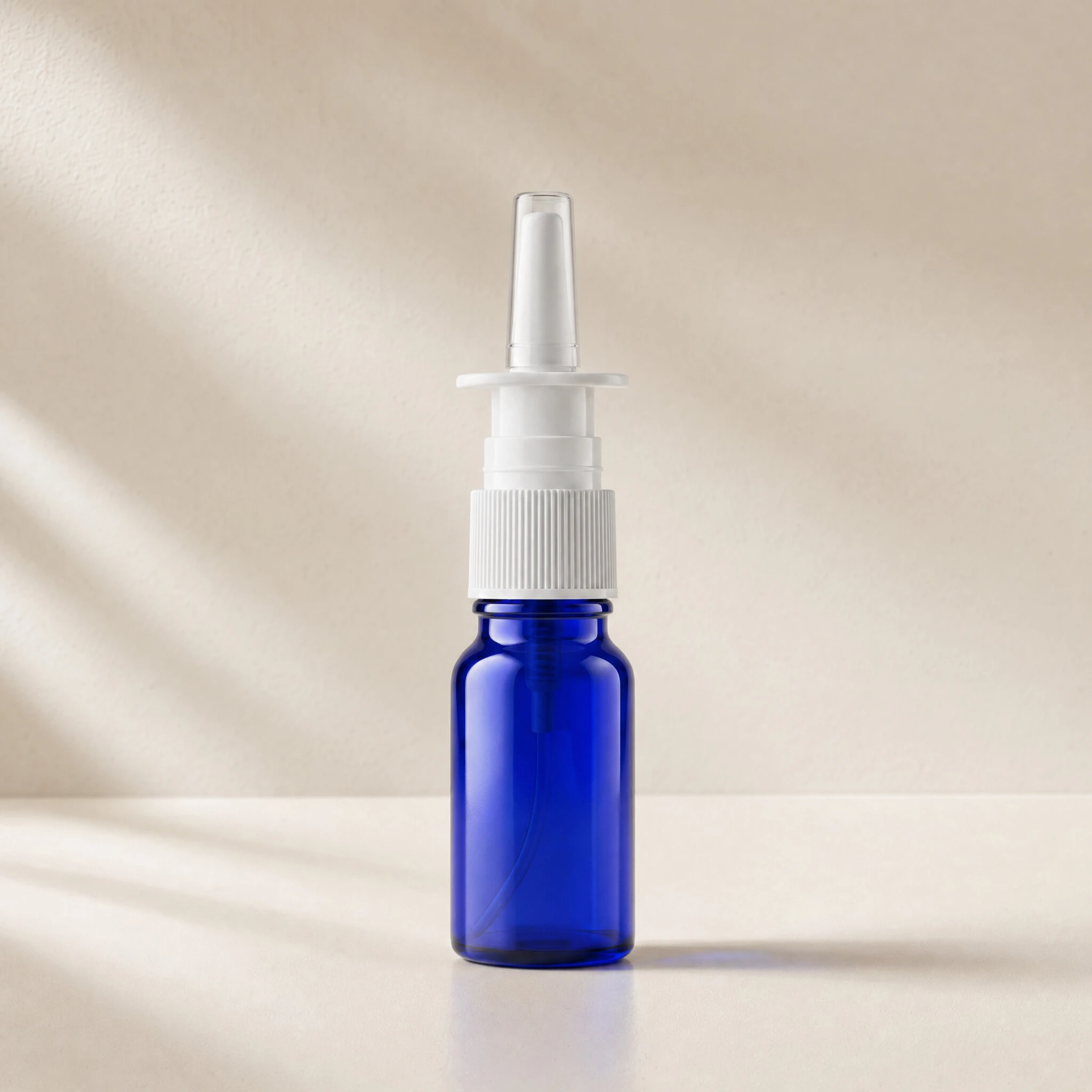 Nasal Spray Bottle 10ml · cobalt blue glass - Image 3